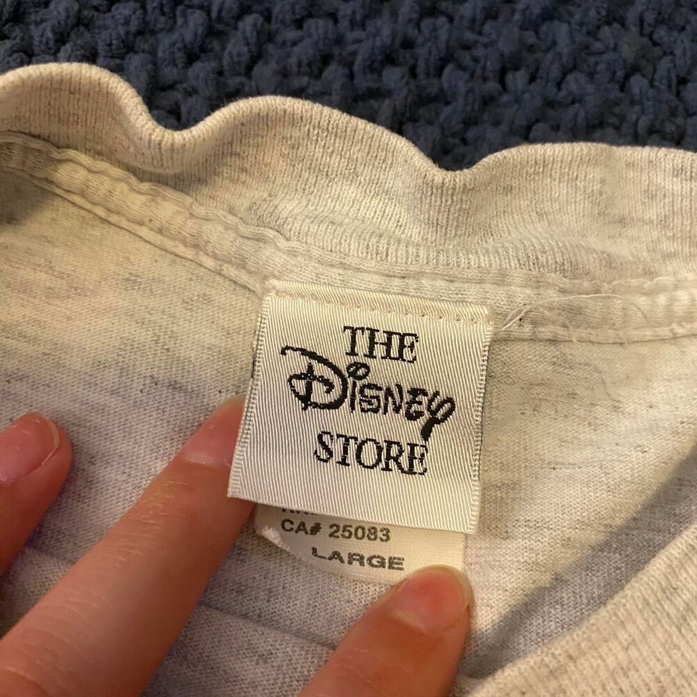 80s 90s Disney Mickey Mouse Single-stitch embroidered tee - Picture 4 of 5